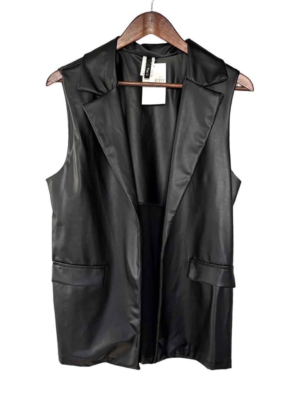 Yo-yo 5 Faux Leather Vest NWT